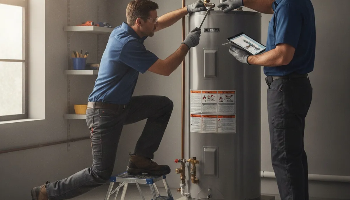 Water heater repair service in Indianapolis, IN by On Call Plumbers for residential plumbing needs